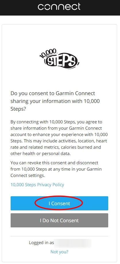 Connecting with Garmin 4