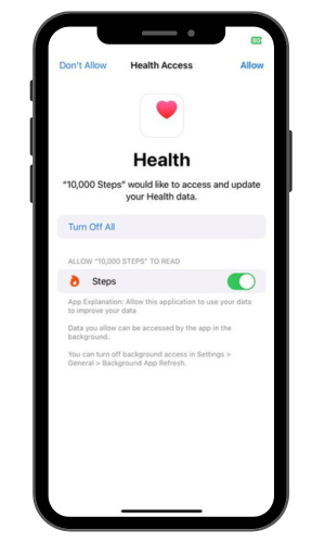 2. Enable Apple Health