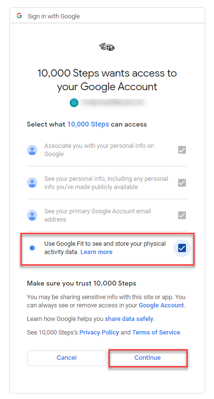 Connect fitness tracker discount to google fit