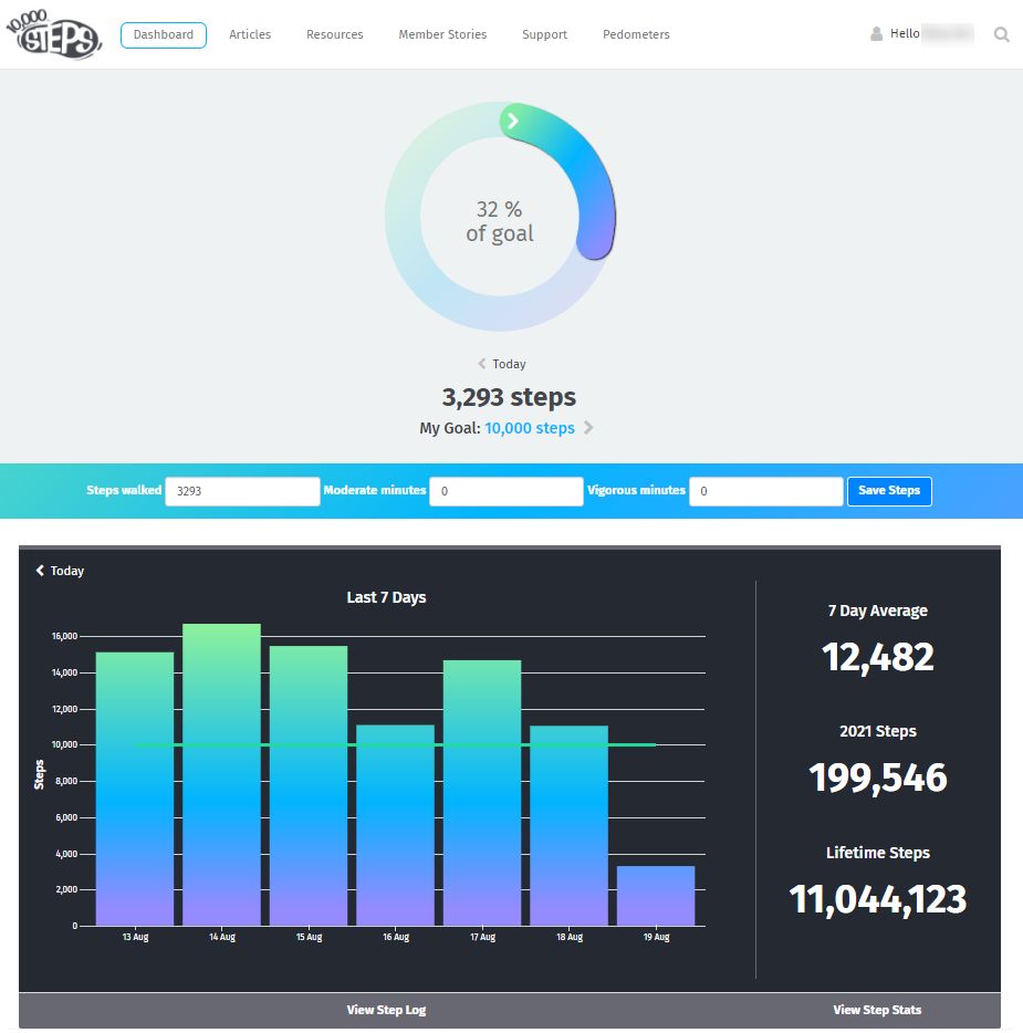 Connecting to Google Fit 10 000 Steps