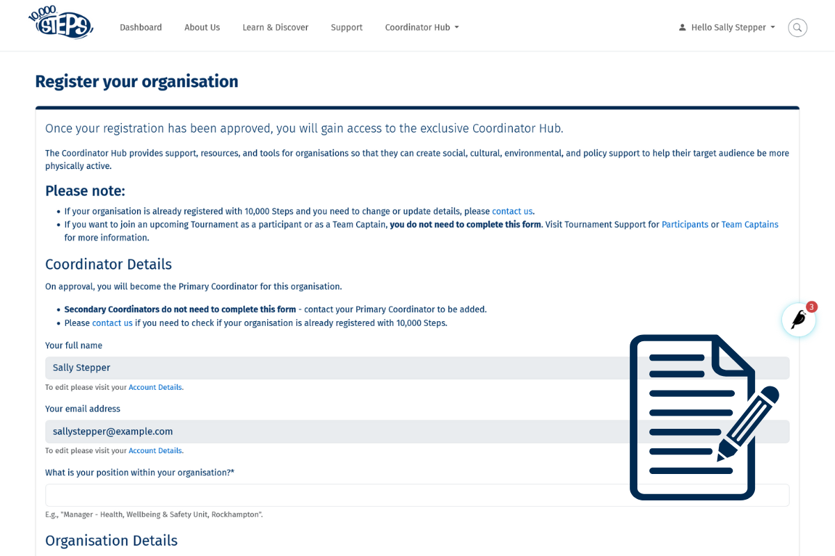 Feed Organisation Registration