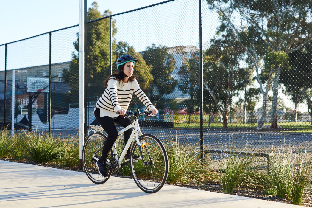 Bicycle rider in South Australia